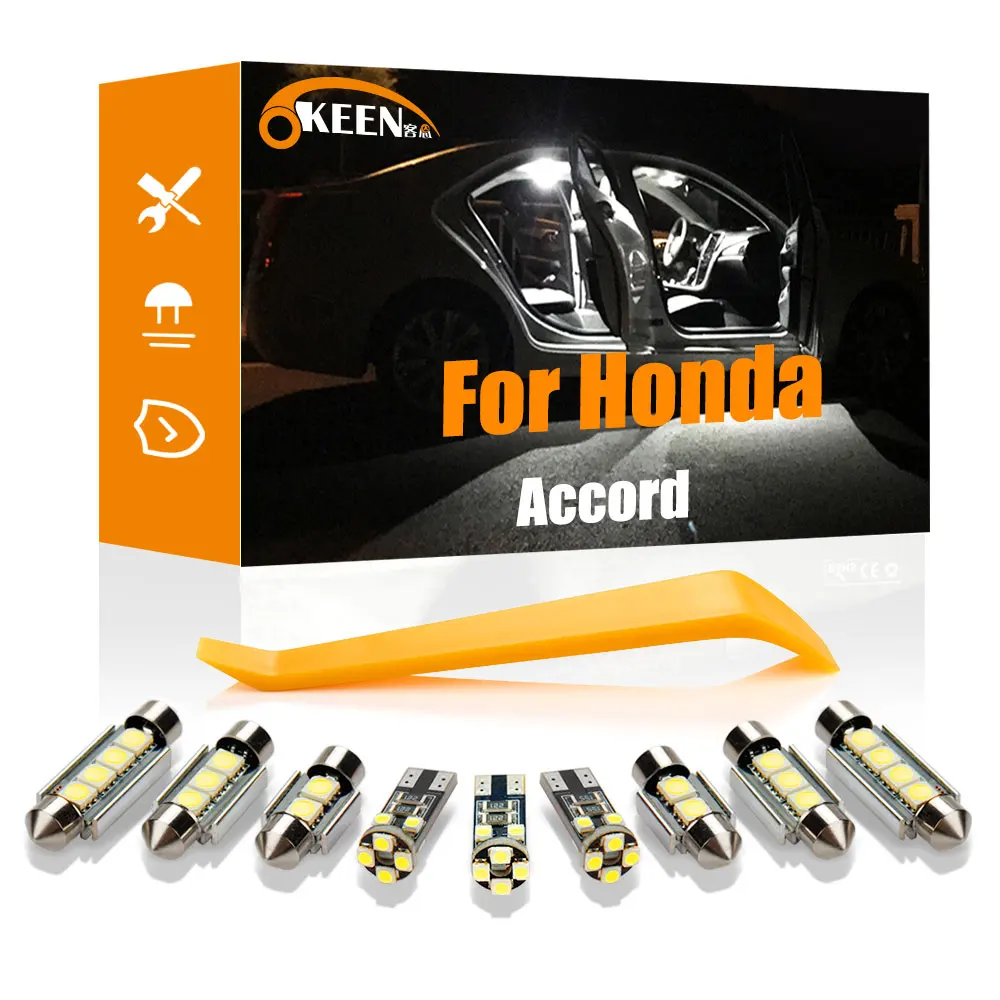 

OKKEN для Honda Accord седан купе 1986-2020 водить автомобиль интерьера светильник фонарь освещения номерного знака Карта Купол Магистральные светильн...