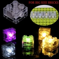 1020pcs 2x2 dots big size led light up bricks diy parts compatible duploed base plate building blocks set toys for children