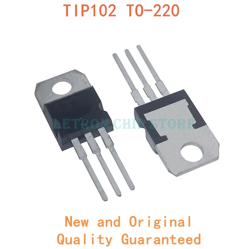 10 шт. транзисторы TIP102 TO 220 TO220 Darlington PNP Epitaxial Darl новый оригинальный|Транзисторы| |
