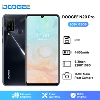 new doogee n20 pro quad camera helio p60 octa core moblie 6gb ram 128gb rom global version 6 3 fhd android 10 os smartphone