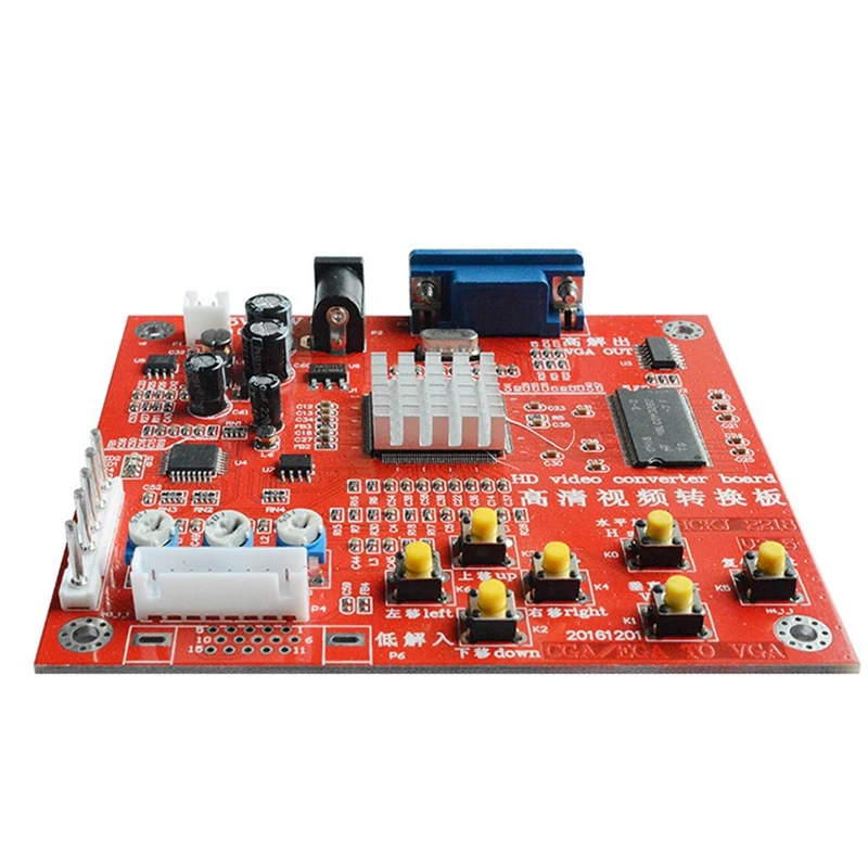 Игровой автомат HD 5 поколения RGBS для VGA-интерфейса CGA-VGA конверсия видео красный