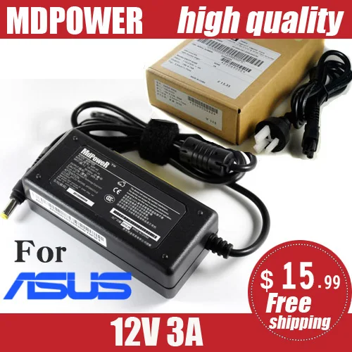 

Адаптер питания переменного тока MDPOWER для ASUS EeePC T91MT VX6 X101CH, 12 В, 3 А