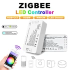 G LED OPTO Zigbee 3,0 RGBCCT RGB светодиодный диммерсветодиодный регулятор, 12 В, 24 В постоянного тока, 5050 Светодиодная лента, управление освесветильник, ler ZLL APP управление, умный дом