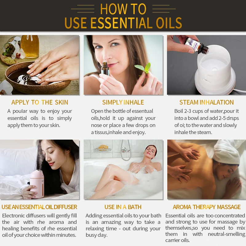

Massage Rosemary Essential Oils Lemon Rose Peppermint Oil Peppermint Body Massage Organic Essence Fragrance Treatments CBD Oil
