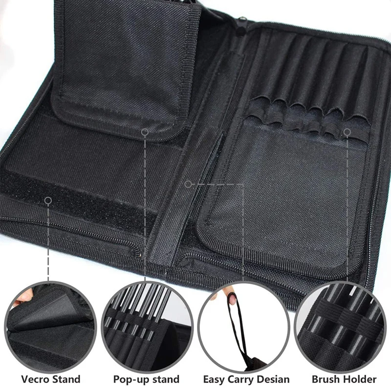 

Art Paint Brushes Set ,15 Paint Brushes, 2 Palette Knives,2 Sponges and 1 Paint Tray, for Acrylic Oil Gouache Paint