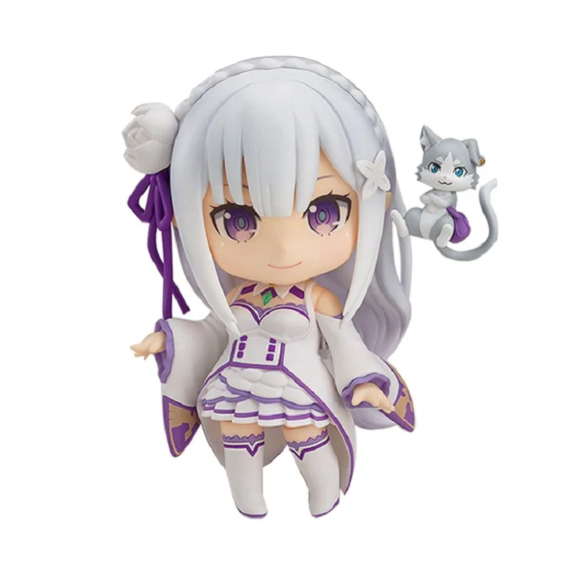 

Emilia Re Zero Q Version Action Figure Re:life In A Different World From Zero Toy Japanese Anime Figures Action Model Toy