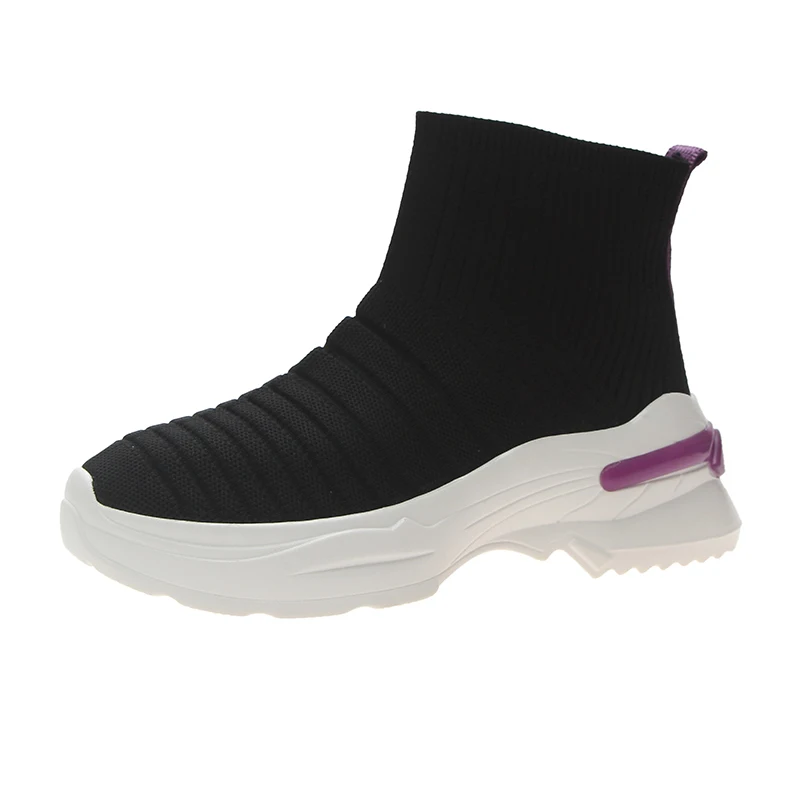 

Women's shoes new 2020 spring stretch socks high shoes fashion Harajuku style light running old shoes.