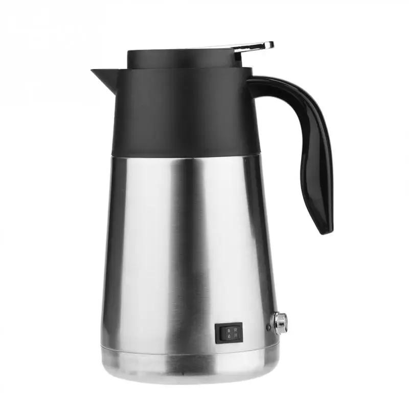 

12/24V 1300ml Car Kettle Stainless Steel Electric Heating Cup Boiling water Bottle Car Truck Kettle Water Heater for Travel