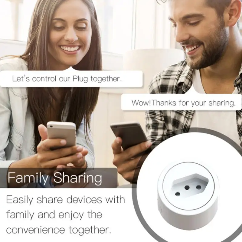 Brazil Smart Socket WIFi Plug With Tuya SmartLife Power Timer Voice Control 16A Surge protector Work For Alexa Google Home | Электроника