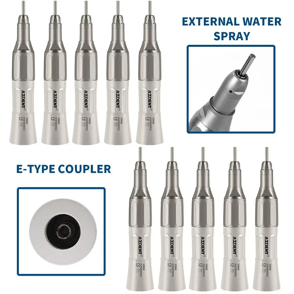 

AZDENT Dental Low Speed Straight Handpiece 20000rpm/min For 2.35mm HP Burs
