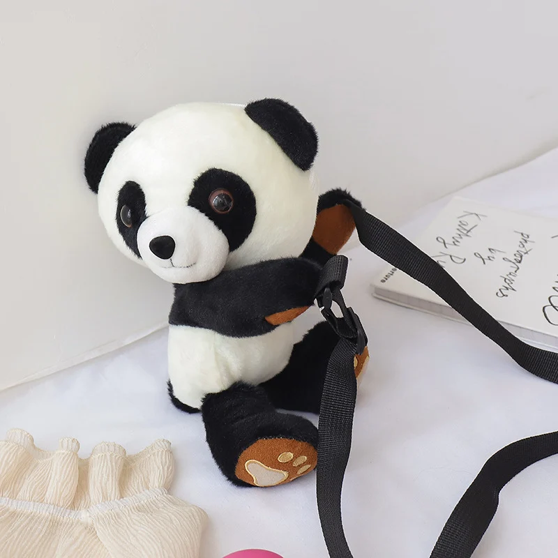 Милая модная сумка на плечо с рисунком панды в Корейском стиле Диагональная