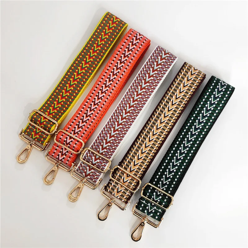 

New Thicken color Women's bag accessories Leopard print adjustable Shoulder strap DIY Crossbody bag strap belt handle 5cm wide