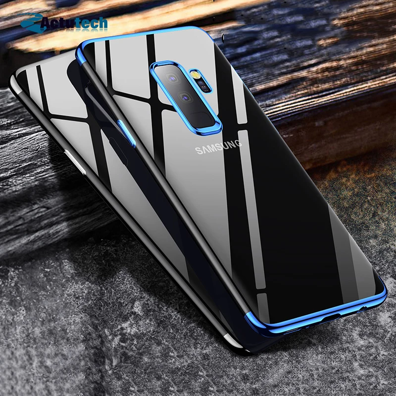 

For Samsung Galaxy S20 plus s20 FE Case Luxury Soft Silicone Clear Transparent Plating Cover For Samsung s20 Ultra Phone Cases