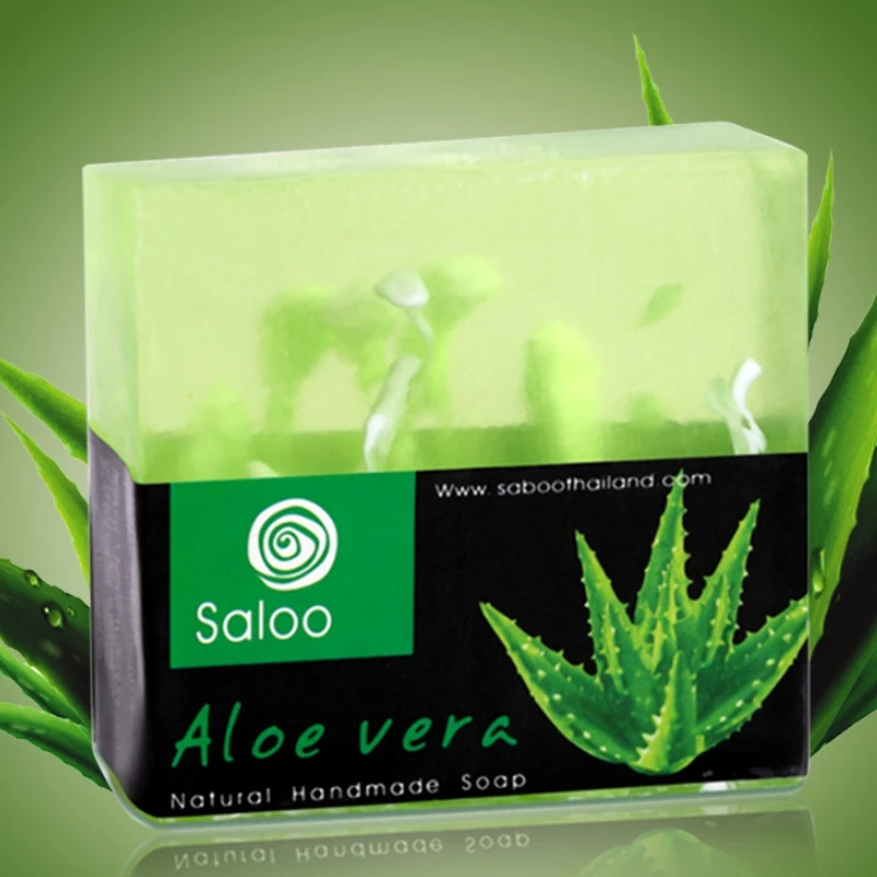 

2 Pcs New 100g Aloe Vera Soap Skin Care Detoxification Oil-control Sapone Handmade Skin-whitening Bath Healthy Soaps