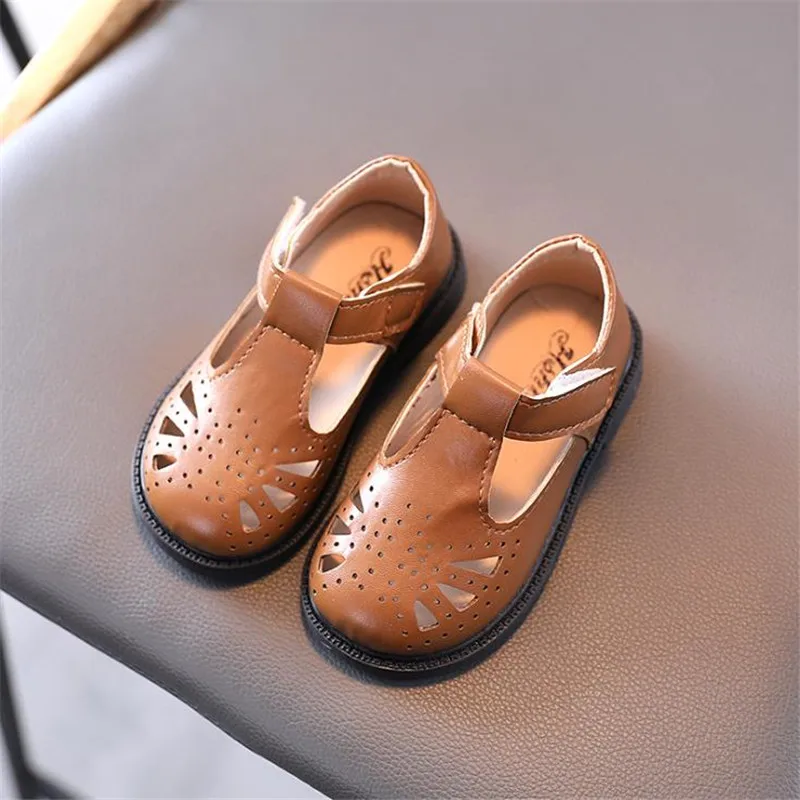 

JY Children Girls Pu Shoes Flat Casual Princess Hollowout 21-30 321 3Colors TX11