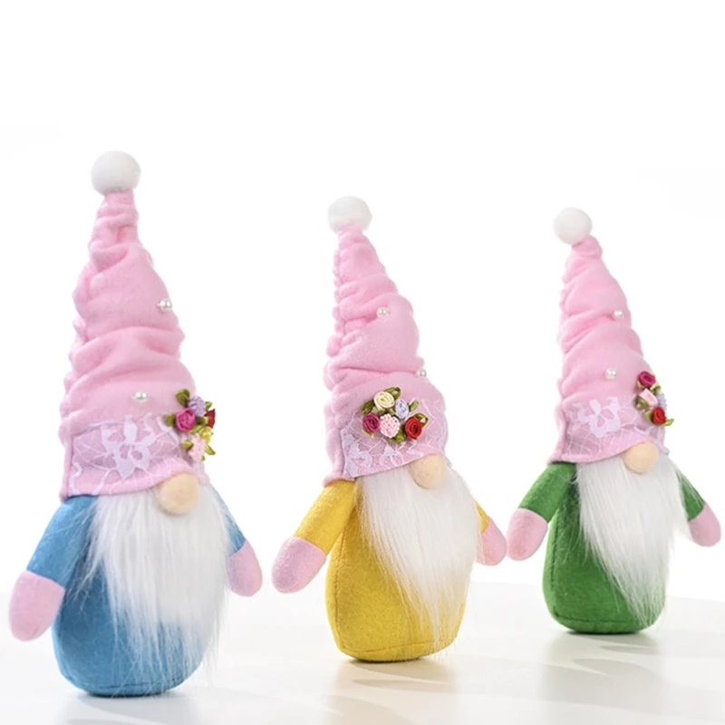 

Spring Flowers Dwarf Gnome Mother's Day Gnomes Gift Home Decoration Cute Creative Faceless Doll Party Festival Decors