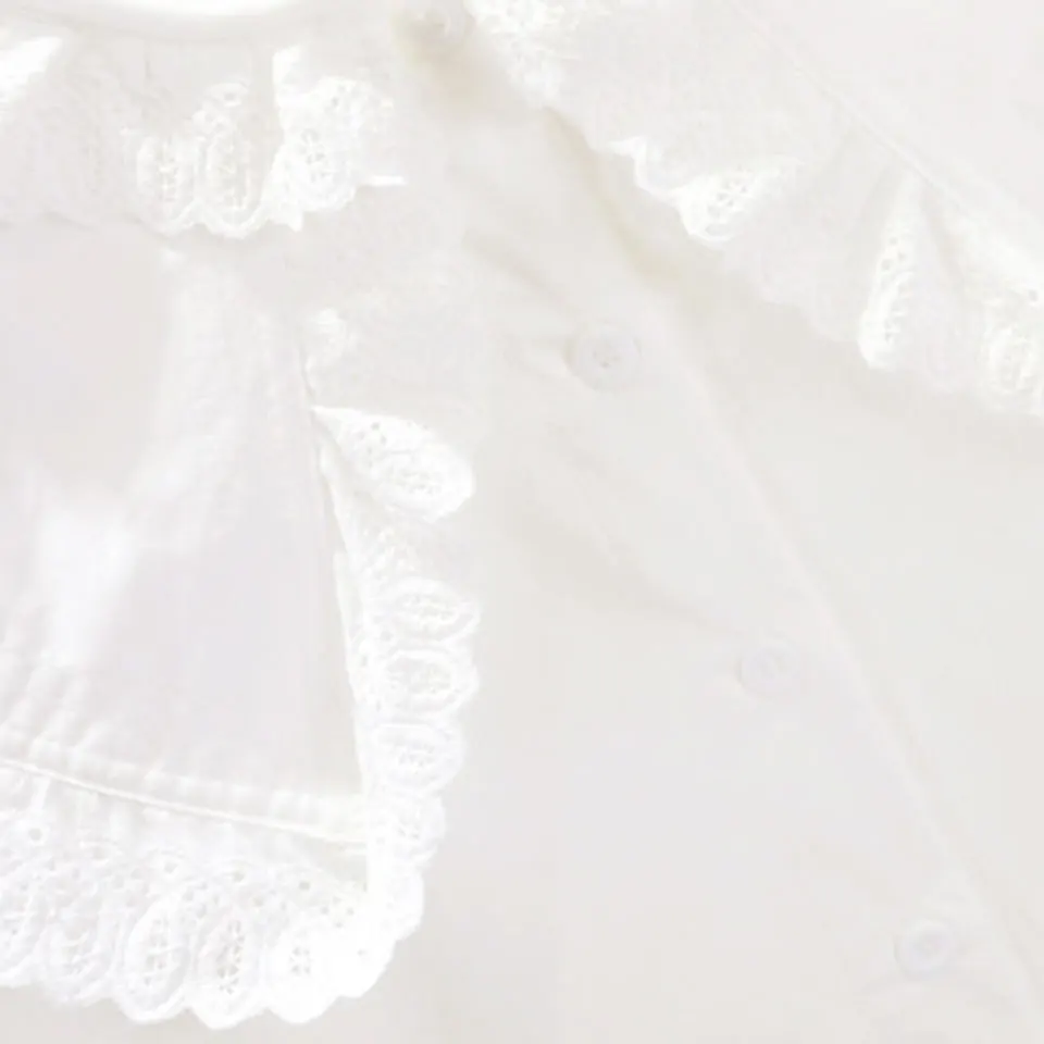 Модная белая блузка для девочек 3 12 лет на весну осень и зиму Детская рубашка