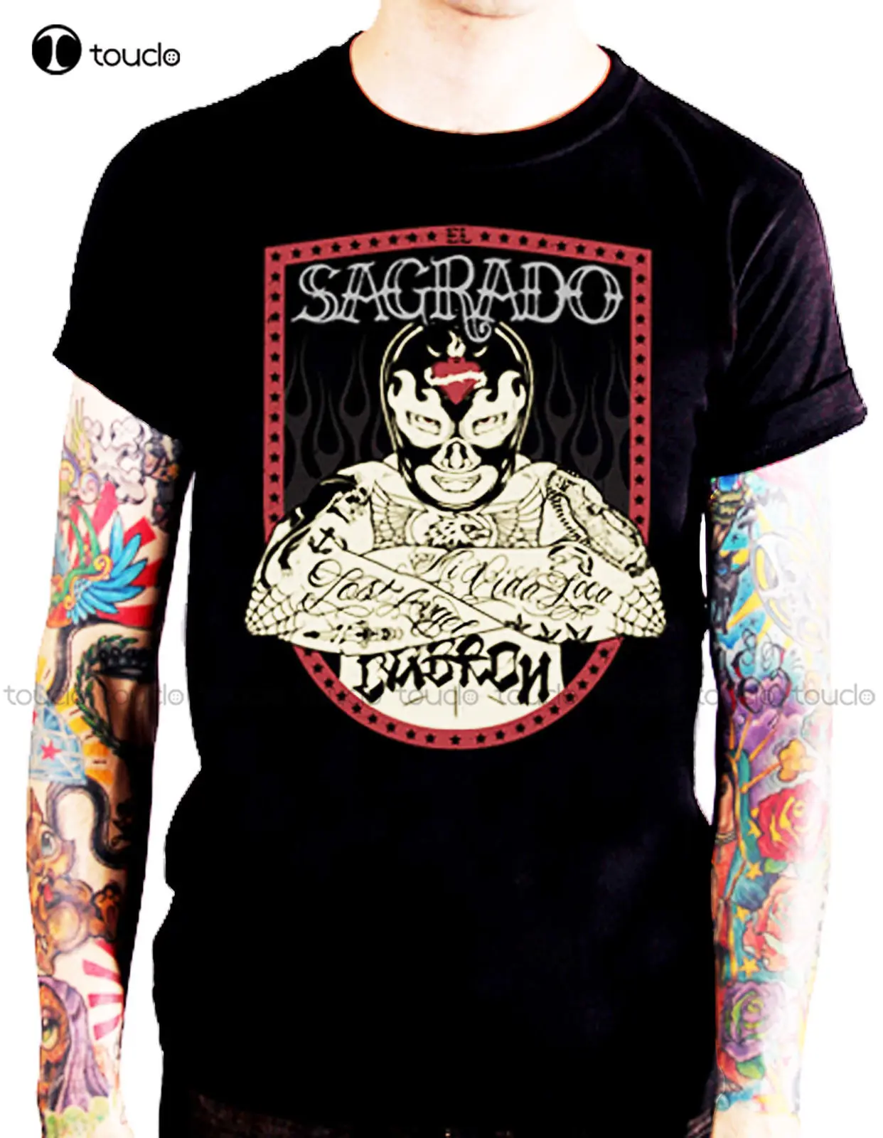 

Новые мужские футболки [SAGRADO] футболка ROCKABILLY, боксерские футболки, чернила для татуировок, L, стандартные, подростковые, унисекс