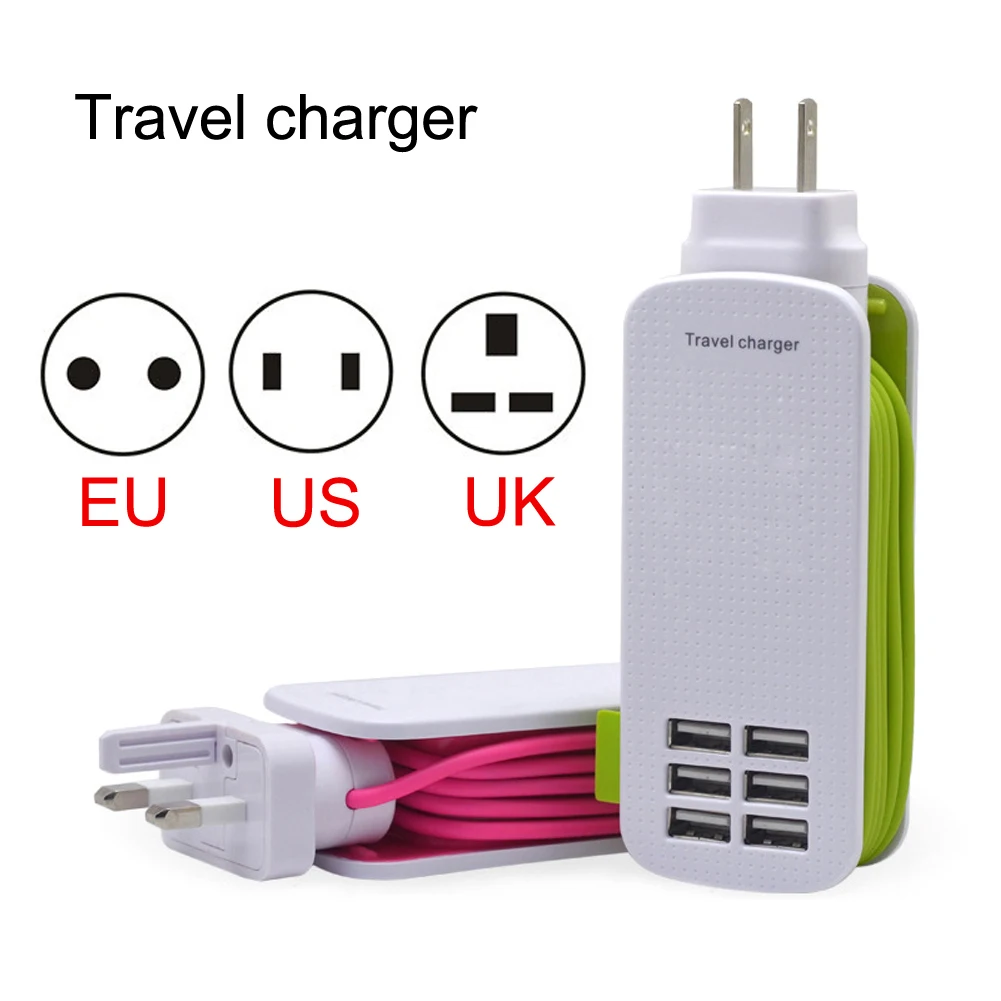 Удлинитель настенный YCDC с 6 USB портами 5 В А 110 220 В|Удлинители электрические| |