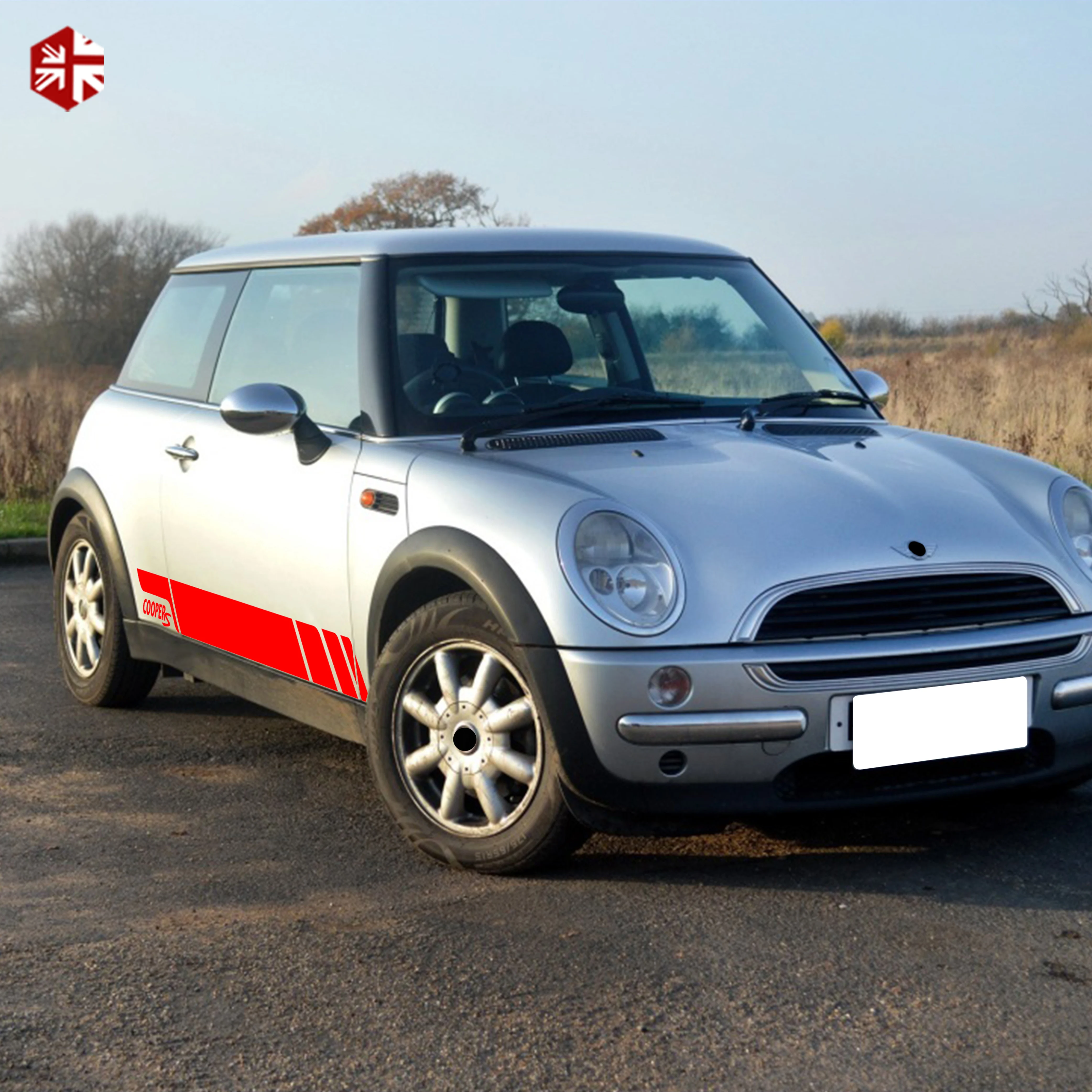 2 шт. автомобильный Стайлинг Cooper S графика виниловая наклейка гоночная дверь