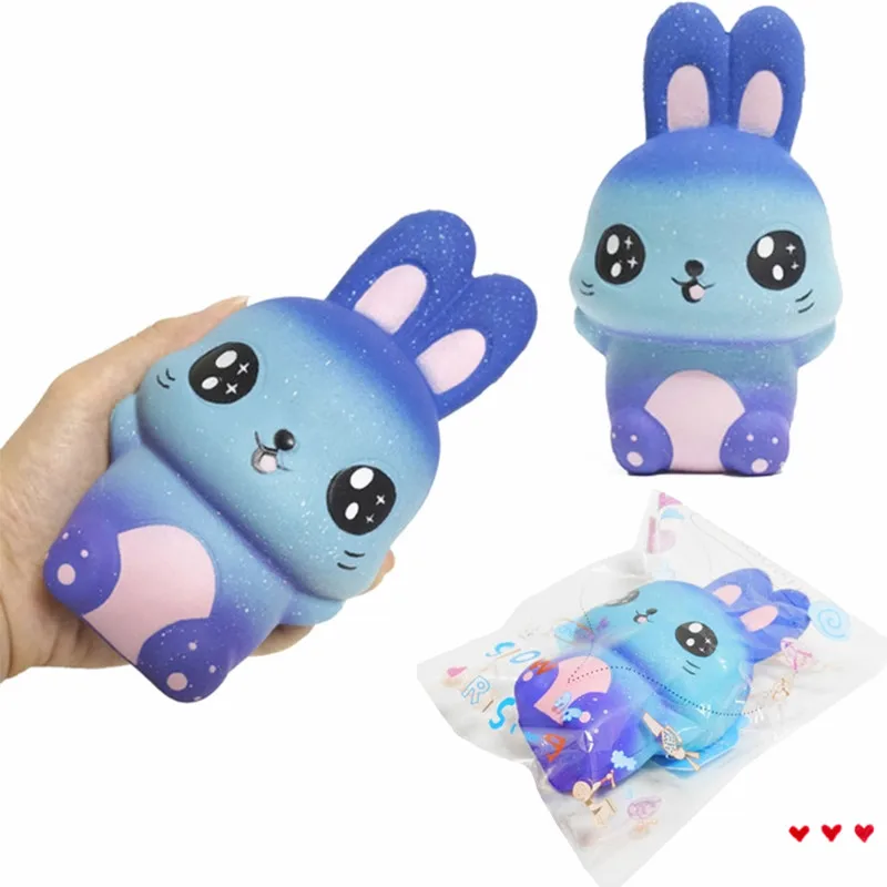 

New Starry Sky Rabbit Jumbo Squishy Slow Rising Squeeze Stress Relief Kid Toys