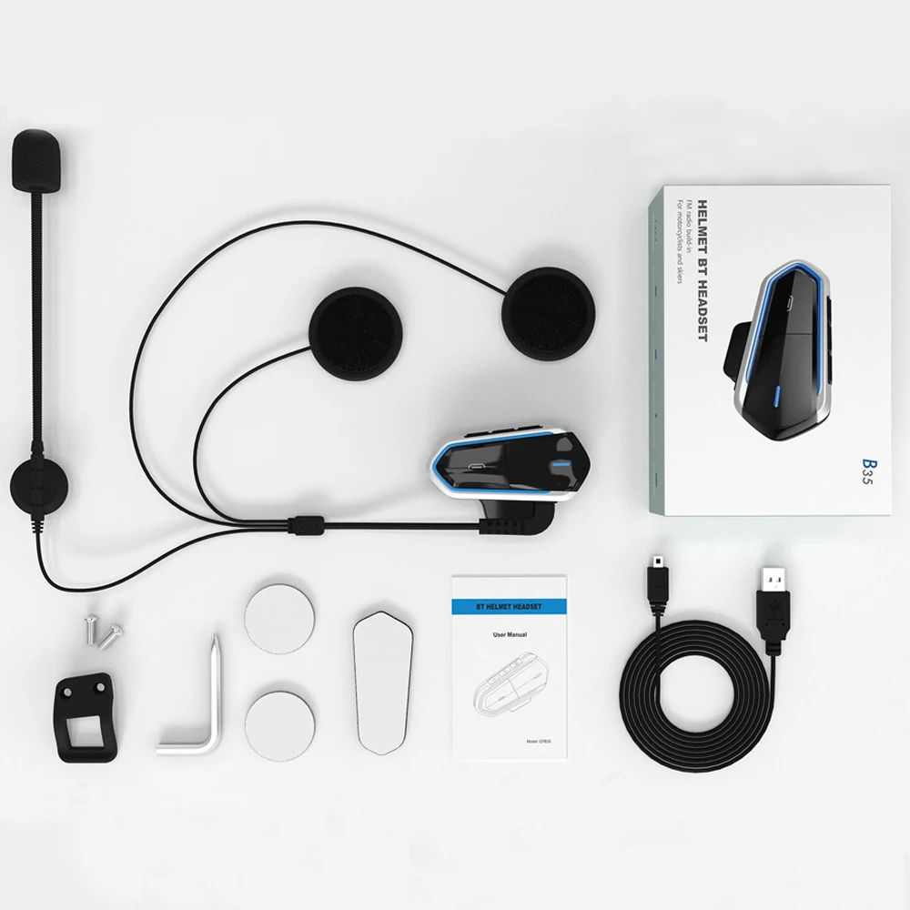 Водонепроницаемый Handsfree мотоциклетный шлем гарнитура беспроводная новая Bluetooth