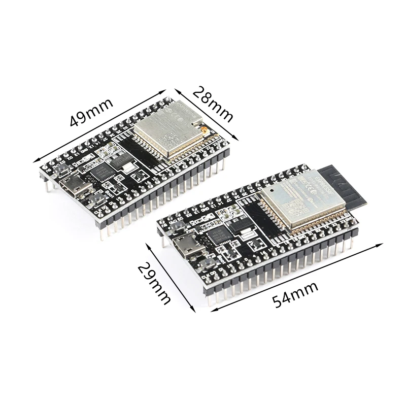 

Equipped with WROOM-32D/U module ESP32-DevKitC development board module