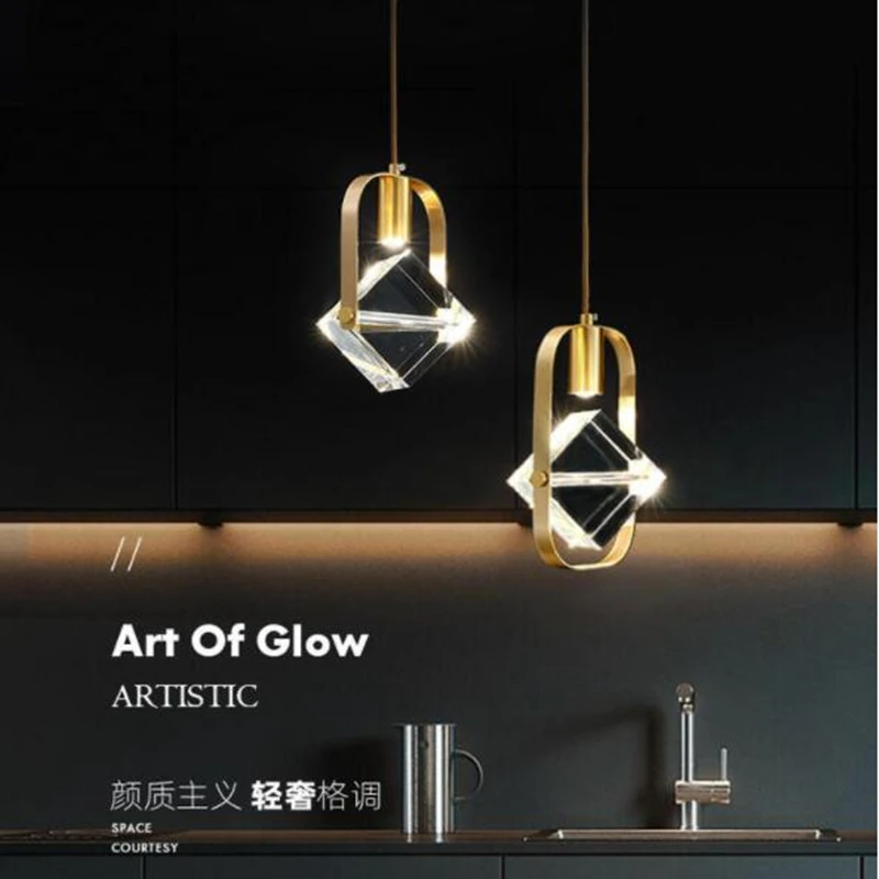 Роскошный хрустальный светодиодный подвесной светильник K9 скандинавский