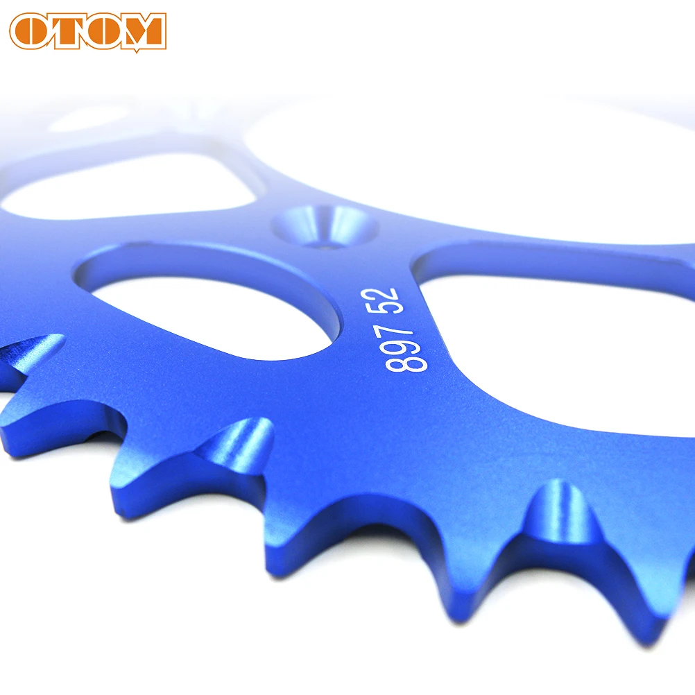 OTOM Motocross 52T Задняя звездочка 7075 алюминиевая цепная пластина винты гайка комплект