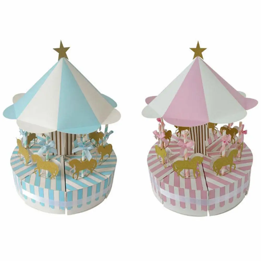 

Romantic Carousel Candy Box Graceful and Beautiful Creative and New Unique Sweet Wedding Birthday Party Decor Guest Favors Gift
