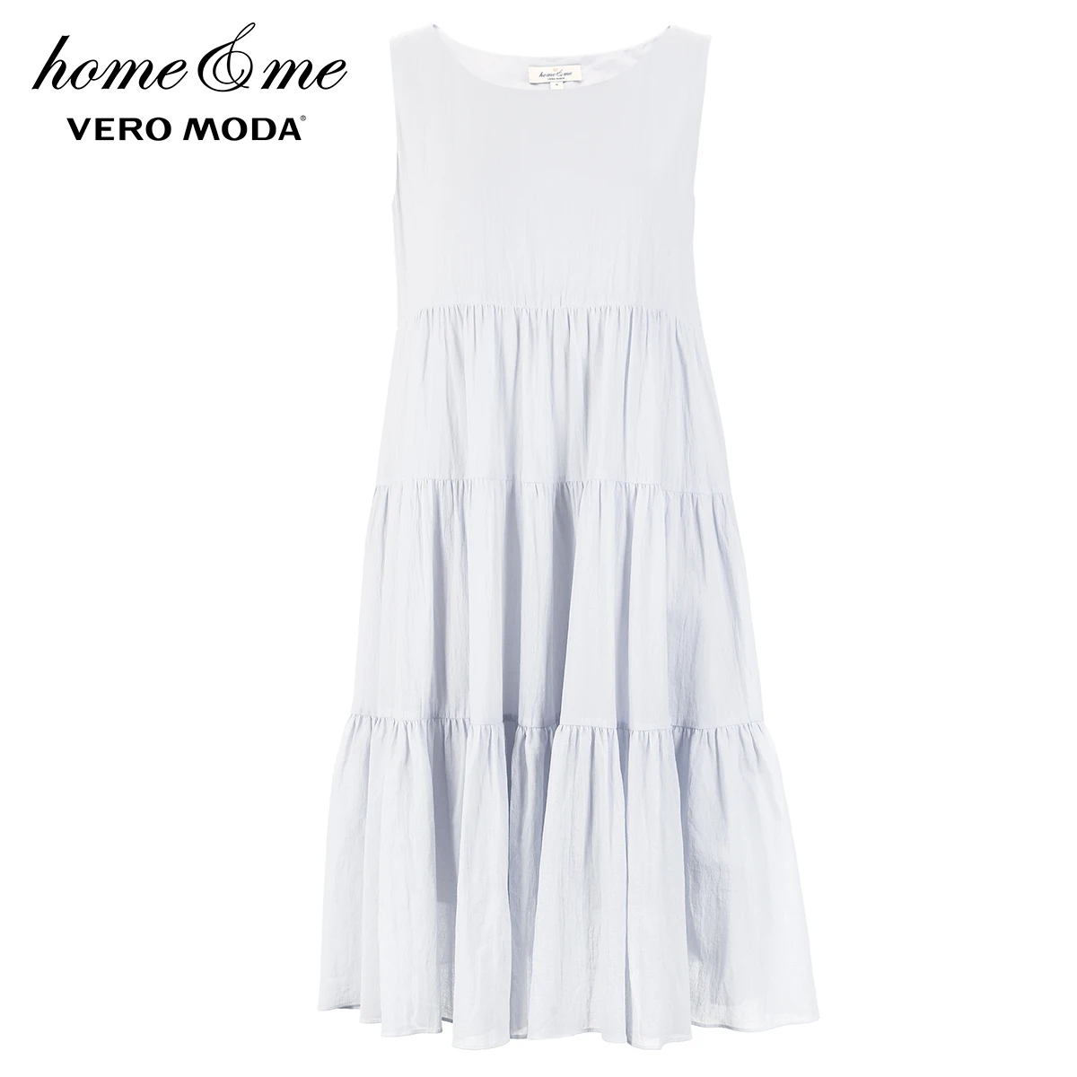 

Vero Moda Women's 100% Cotton Sleeveless Layered Dress | 3192N2501