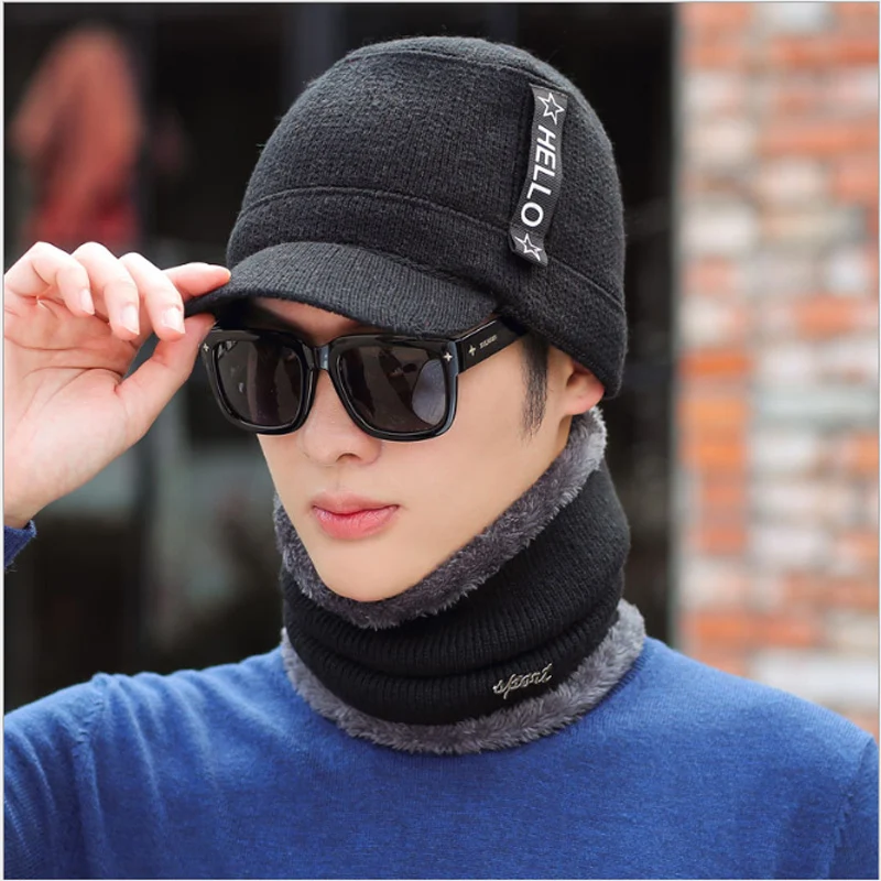 Зимние шапки Skullies Beanies, зимние шапки бини для мужчин и женщин, шерстяной шарф, шапки, Балаклава, маска, шапка, вязаная шапка, новинка