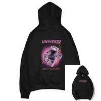 cartoon anime astronaut purple black hole long sleeved hooded sweater couple the same spring and autumn loose tide brand clothes