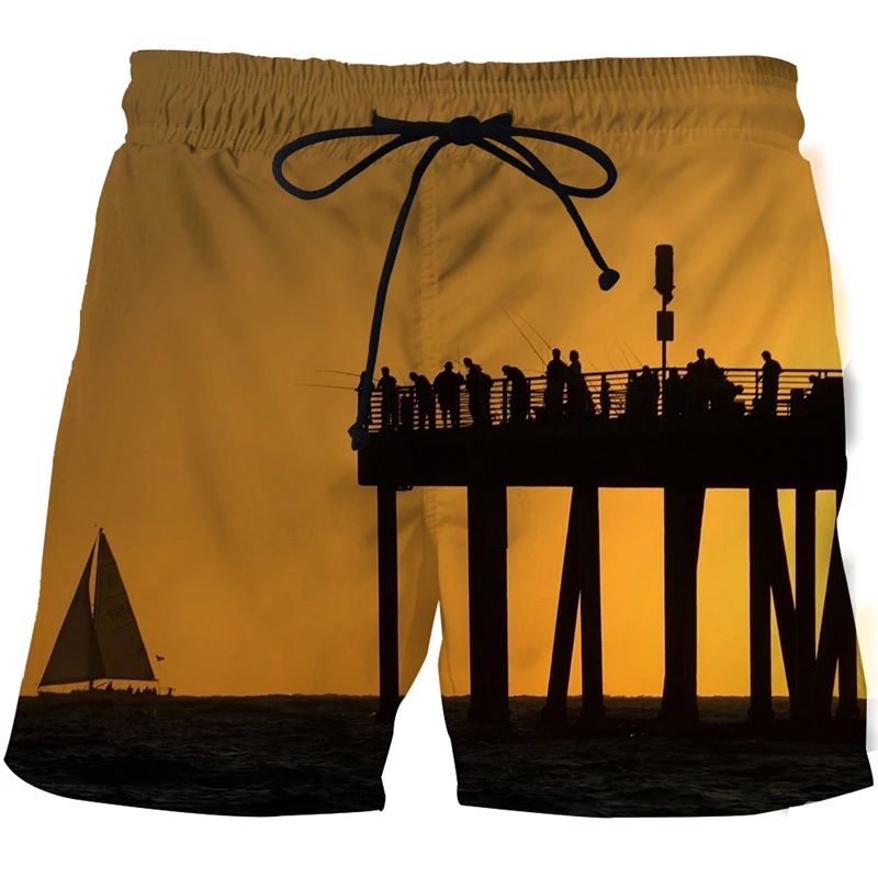 

Summer Fish 3d printed men's swimwear shorts men's beach shorts men's swimming trunks swimming trunks beachwear