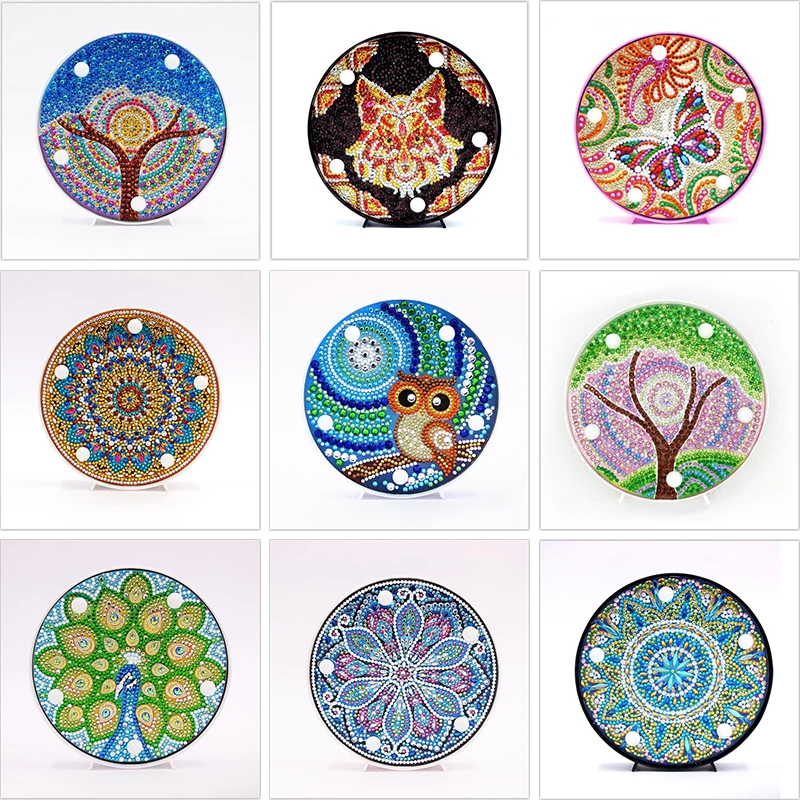 5D алмазная живопись светодиодный светильник специальная форма Алмазная мозаика