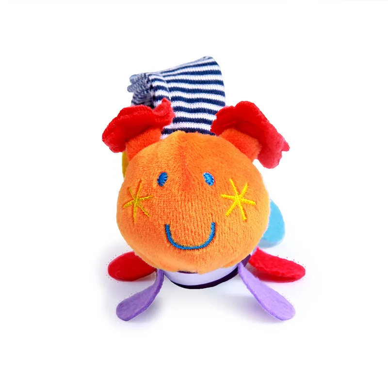 Caterpillar Snails Baby Wrist Watchs Baby Toys Infant Learning & Education Toy Baby Rattle Hand Rattles Finders Toys