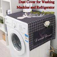 dust proof cover colorful refrigerator pocket multipurpose dust cloth home textile washing machine cover household home storage