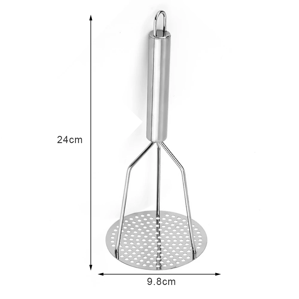 

Stainless Steel Potato Masher with Handle for Mashed Potato Creamy Mashed Potato Vegetable and Fruit Kitchen Tools Gadgets