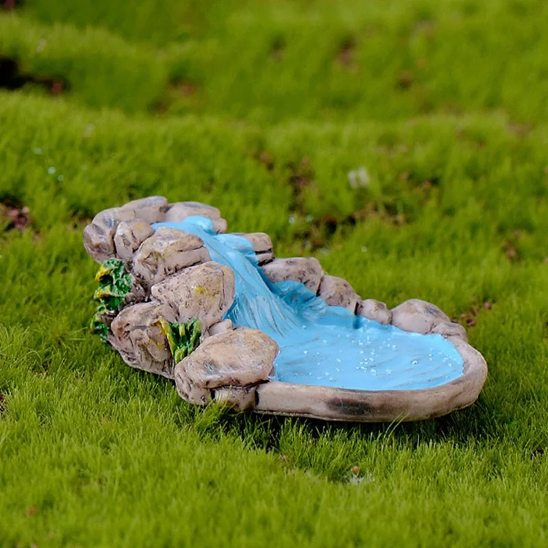 

Micro Landscape Resin Scene Decoration Pool Bridge Water Fairy Garden Lawn Ornament DIY Grassland Bridge Pool Accessories