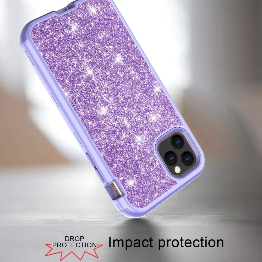 Милый чехол для телефона iPhone 11 Pro роскошный блестящий 2019 противоударный Max 6 5