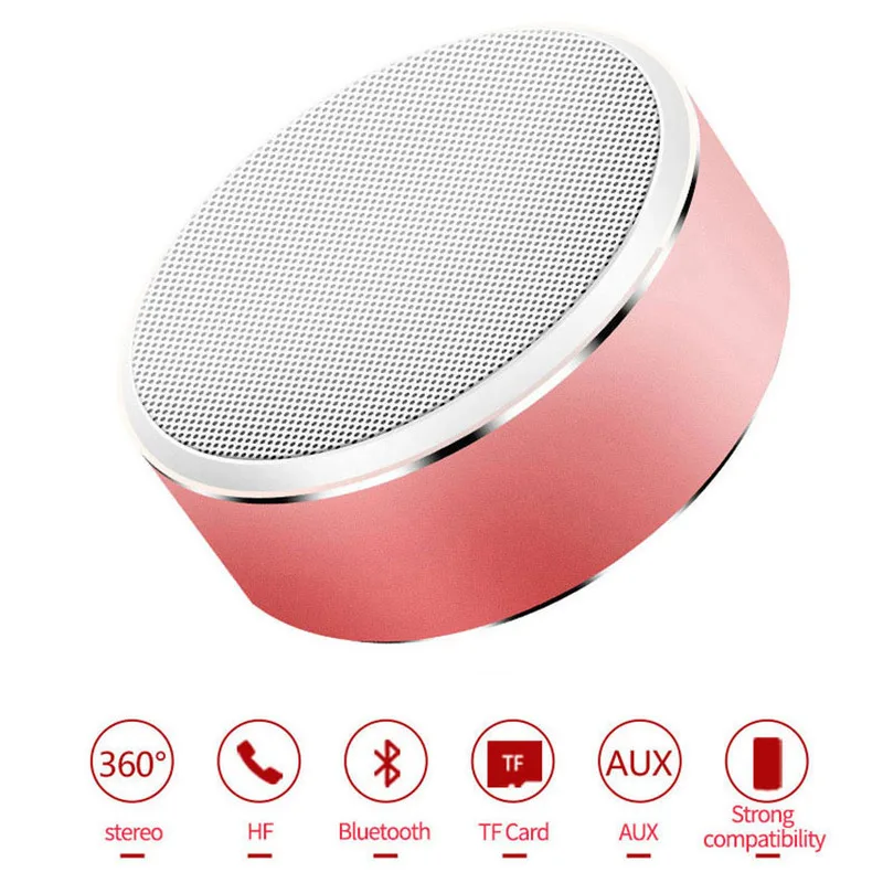 Портативная Bluetooth-колонка Беспроводная мини-колонка стерео Hi-Fi колонка сабвуфер