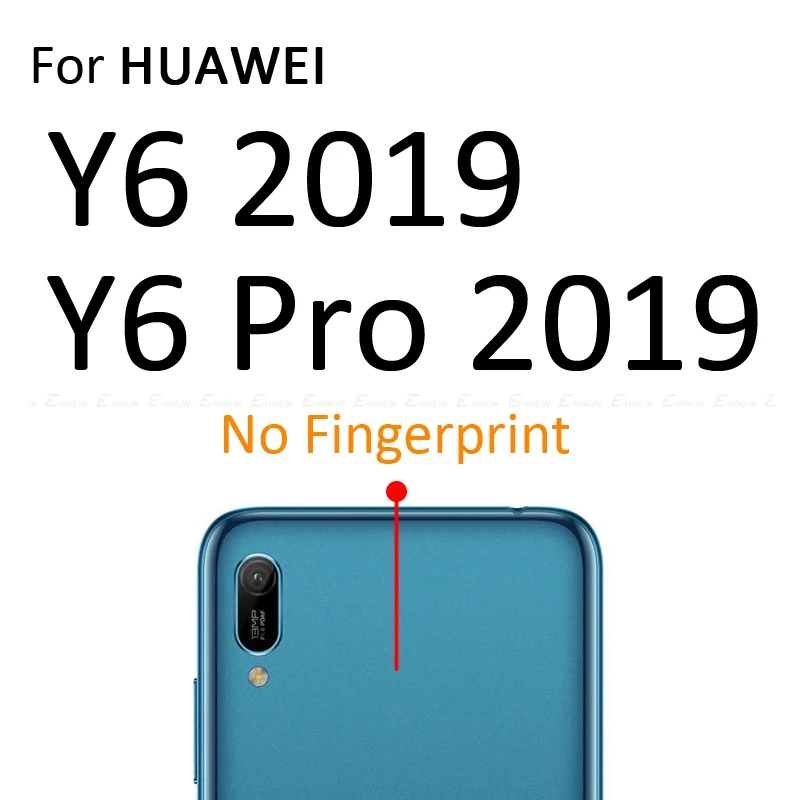 Y6 2019 Without Hole 2 шт. мягкий чехол для задней крышки из Экран протектор для huawei Y9 Y7 Y6 Y5 Pro Prime Lite углеродного волокна Стикеры защитная пленка - Цвет: Y6 2019 Without Hole