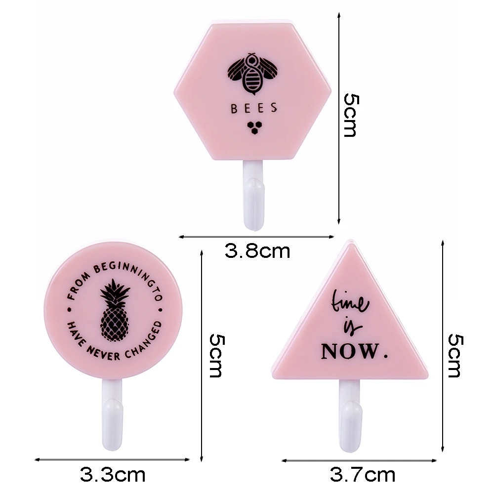 Настенные Стикеры для кухни ванной комнаты 3 шт./компл. дверной крючок без следов