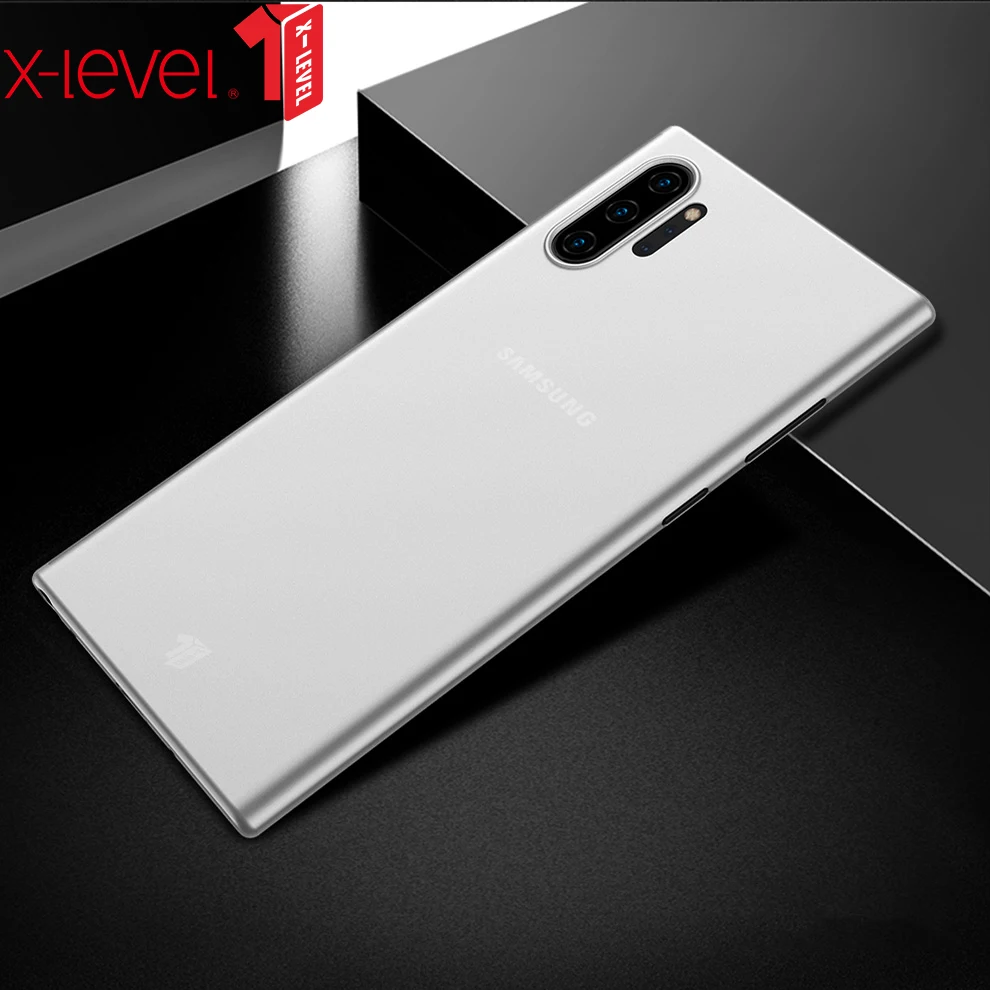 X-Level супер тонкий чехол s для samsung Galaxy Note 10+ Чехол Жесткий PP защитный чехол для Galaxy S10+ S10e прозрачный