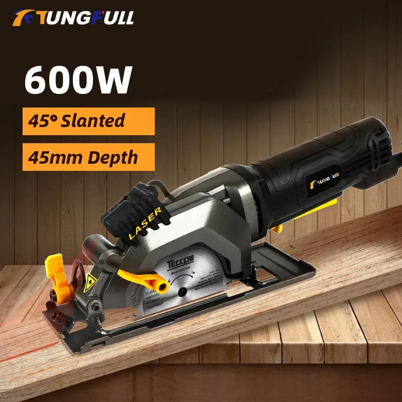 Multi-Function Hand-Held Mini Circular Saw Portable Mini Circular Compact Saw Cutting Machine Woodworking Electric ChainSaw