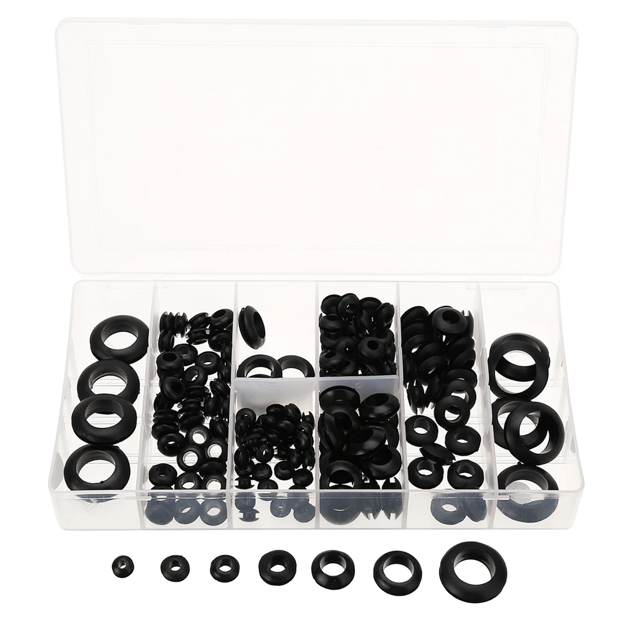 180 шт резиновых втулок набор стопорных колец Набор заглушек монтажный кабель