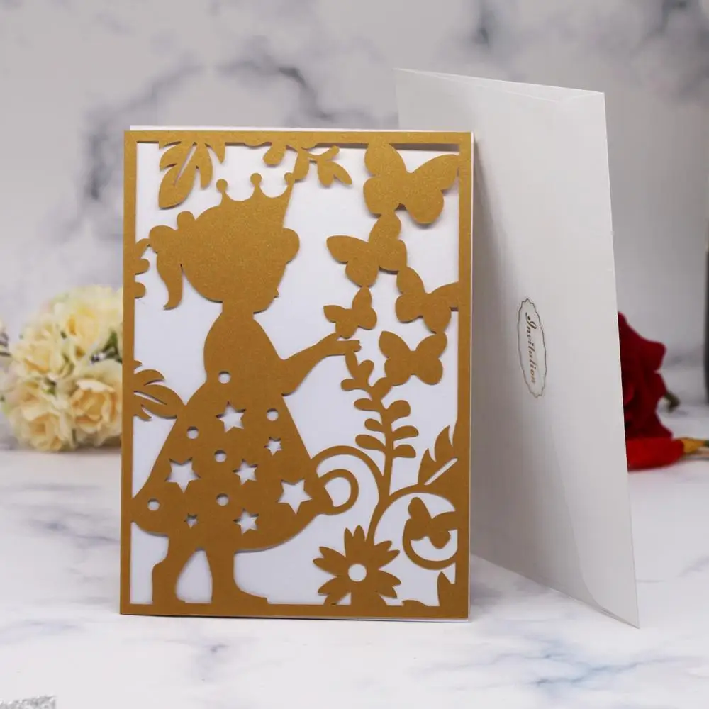 20 шт./лот лидер продаж оптовая продажа лазерная резка приглашения свадебные