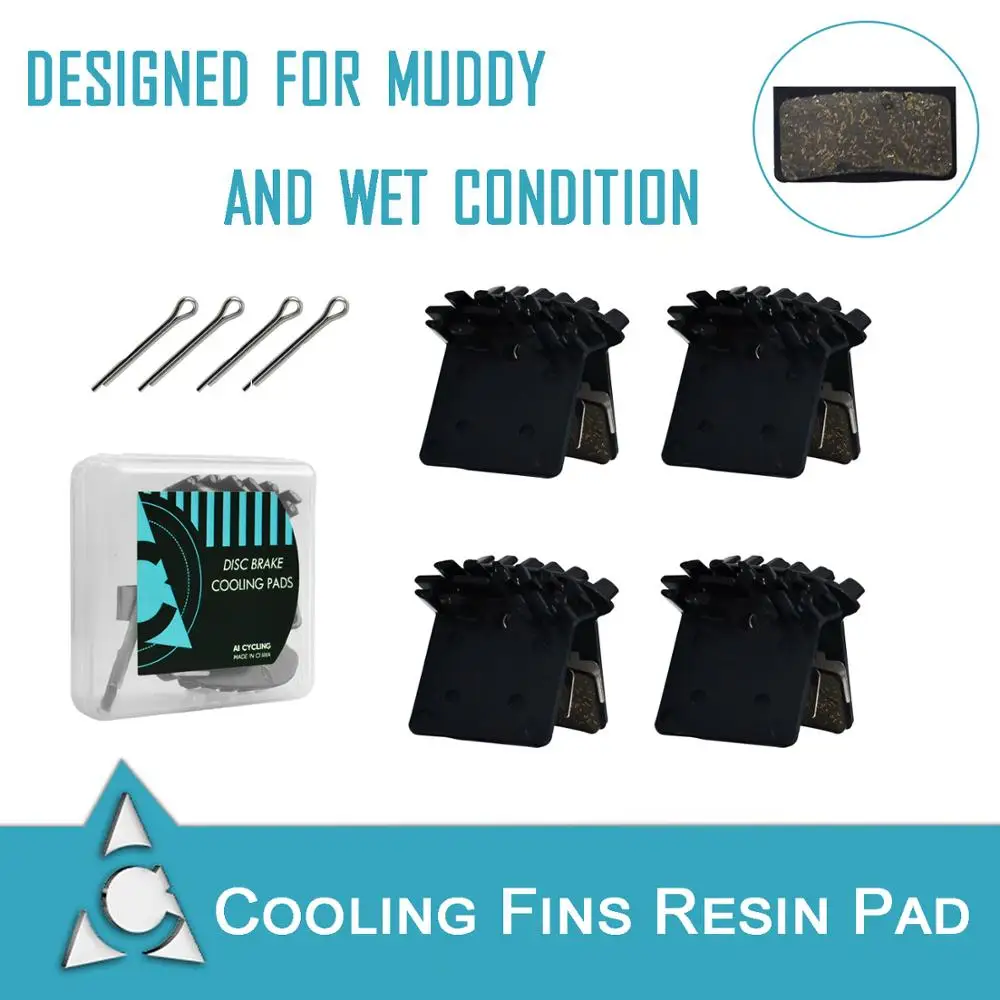 4 пары * велосипедные охлаждающие ребра дисковые Тормозные колодки для SHIMANO J02A XTR