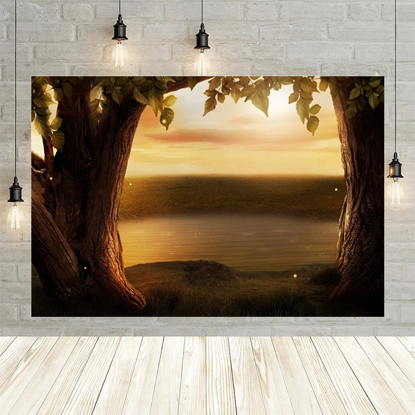 

Avezano Autumn Dusk Photography Background Tree Sunset Natural Scenery Baby Birthday Portrait Backdrop Photo Studio Photocall