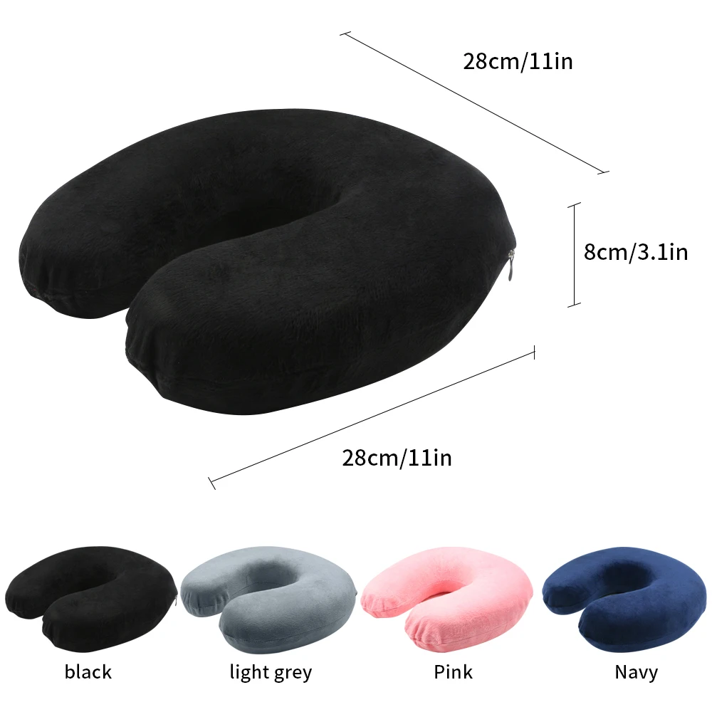 Подушка для шеи из пены с эффектом памяти 14 цветов u образная подушка отдыха